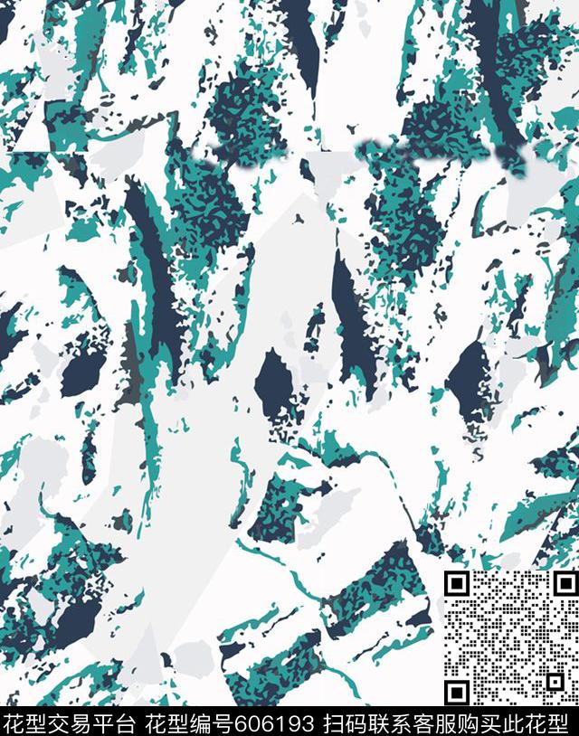 2017年春夏款笔触女装华亿平台手绘抽象花卉女装华亿平台2017年春夏款抽象肌理华亿平台传统印花华亿平台下载（图片编号: 606193） - 瓦栏（Walan）