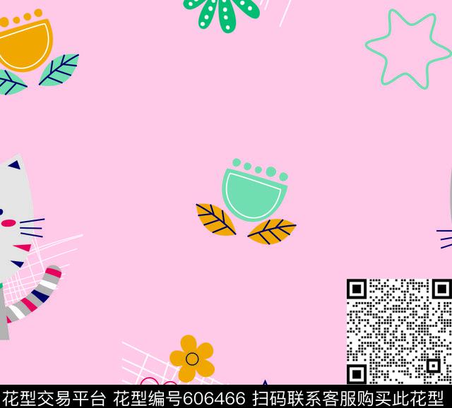 卡通小猫咪2017年孕妇居家服华亿平台可爱小花婴童华亿平台传统印花华亿平台下载（图片编号: 606466） - 瓦栏（Walan）