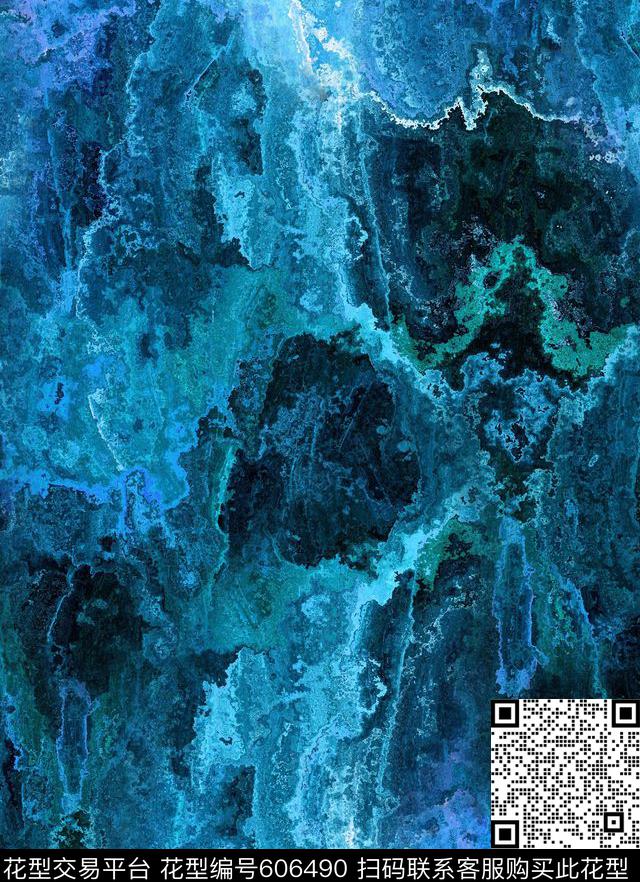 MAX-大理石纹理矿石纹理笔触数码印花华亿平台下载（图片编号: 606490） - 瓦栏（Walan）