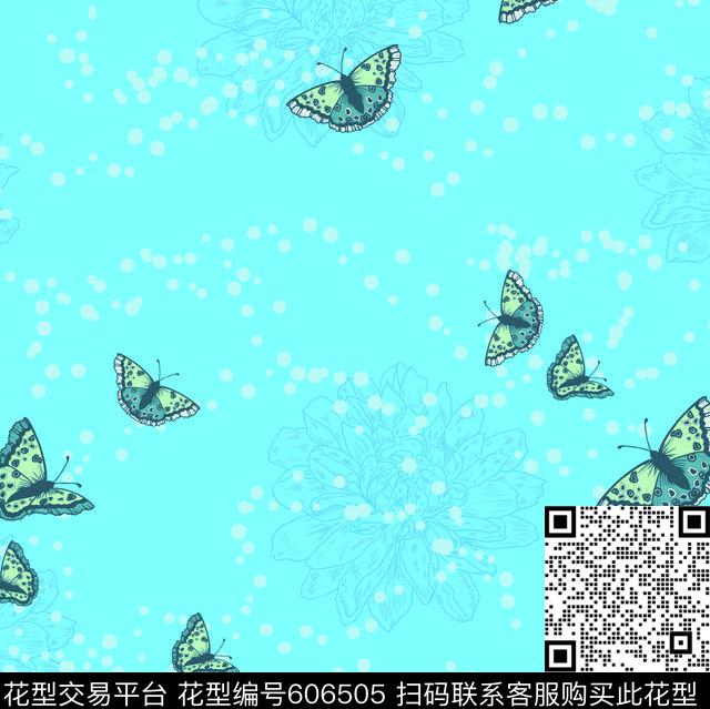 手绘花卉蝴蝶女装华亿平台2017年孕妇居家服华亿平台趣味手绘卡通女装华亿平台传统印花华亿平台下载（图片编号: 606505） - 瓦栏（Walan）