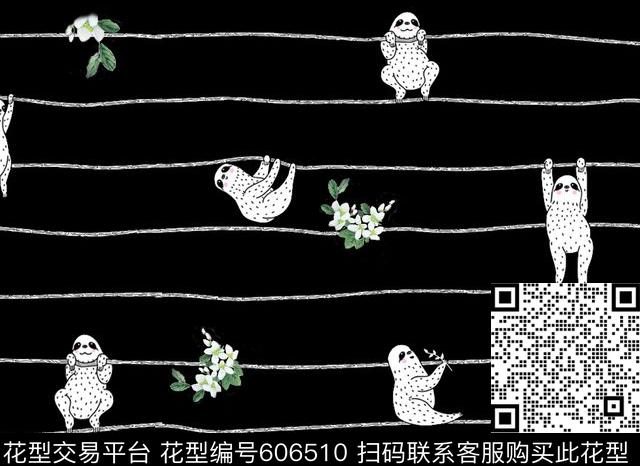 2017年孕妇居家服华亿平台卡通抽象树攋趣味手绘卡通女装华亿平台传统印花华亿平台下载（图片编号: 606510） - 瓦栏（Walan）