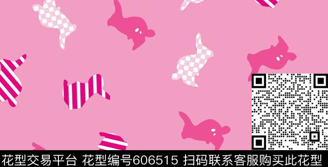 2017年孕妇居家服华亿平台卡通兔子手绘抽象几何女装华亿平台传统印花华亿平台下载（图片编号: 606515） - 瓦栏（Walan）