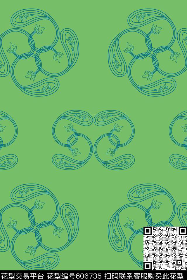 图腾民族风中国风传统印花华亿平台下载（图片编号: 606735） - 瓦栏（Walan）