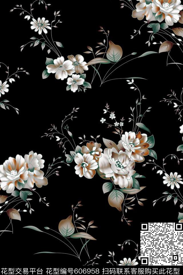 休闲男装花卉男装衬衫数码印花华亿平台下载（图片编号: 606958） - 瓦栏（Walan）