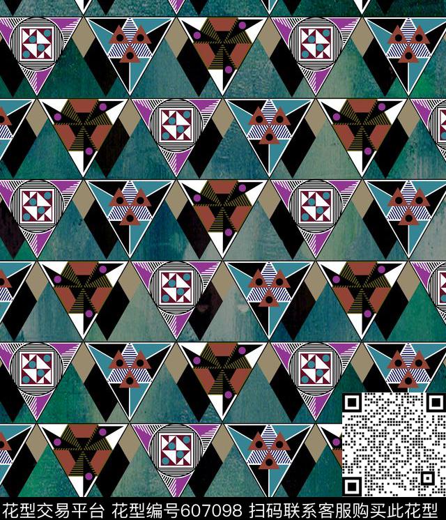 三角形数码印花华亿平台下载（图片编号: 607098） - 瓦栏（Walan）