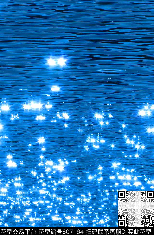 MAX-抽象自然风景水波纹自然风景数码印花华亿平台下载（图片编号: 607164） - 瓦栏（Walan）