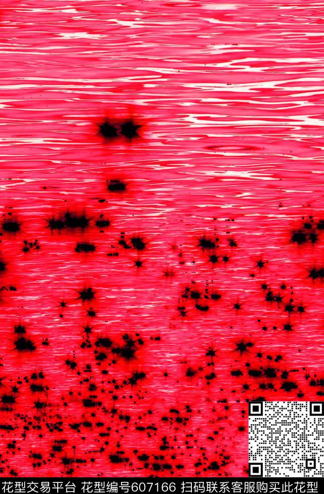 MAX-抽象自然风景水波纹自然风景数码印花华亿平台下载（图片编号: 607166） - 瓦栏（Walan）