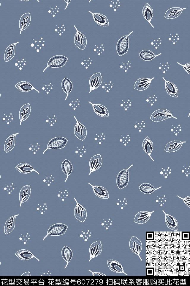 叶子趣味民族风传统印花华亿平台下载（图片编号: 607279） - 瓦栏（Walan）