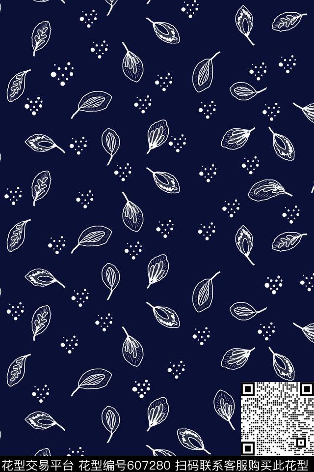 叶子趣味民族风传统印花华亿平台下载（图片编号: 607280） - 瓦栏（Walan）