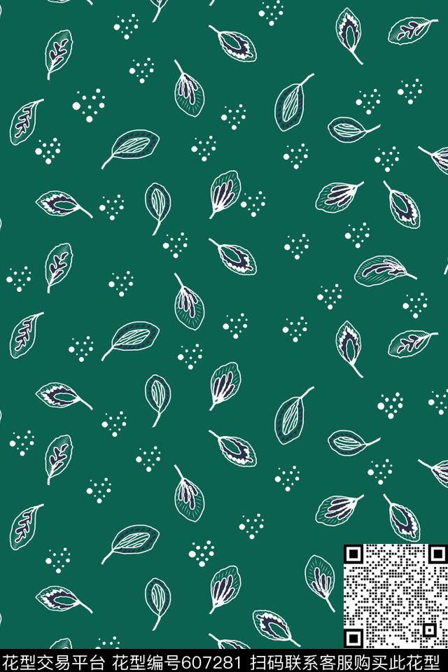 叶子趣味民族风传统印花华亿平台下载（图片编号: 607281） - 瓦栏（Walan）