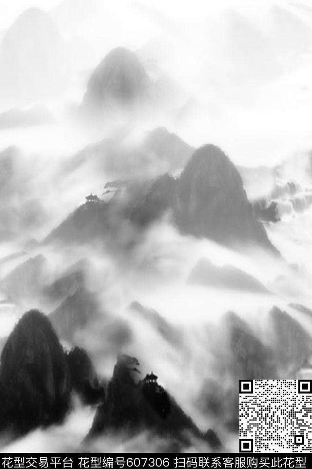 双边定位旗袍民族风数码印花华亿平台下载（图片编号: 607306） - 瓦栏（Walan）