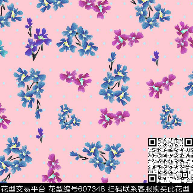女装碎花波点传统印花华亿平台下载（图片编号: 607348） - 瓦栏（Walan）