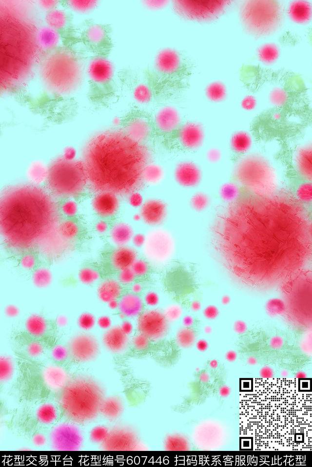 彩条抽象水彩数码印花华亿平台下载（图片编号: 607446） - 瓦栏（Walan）