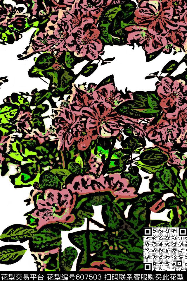 装饰拼接。海棠花传统印花华亿平台下载（图片编号: 607503） - 瓦栏（Walan）