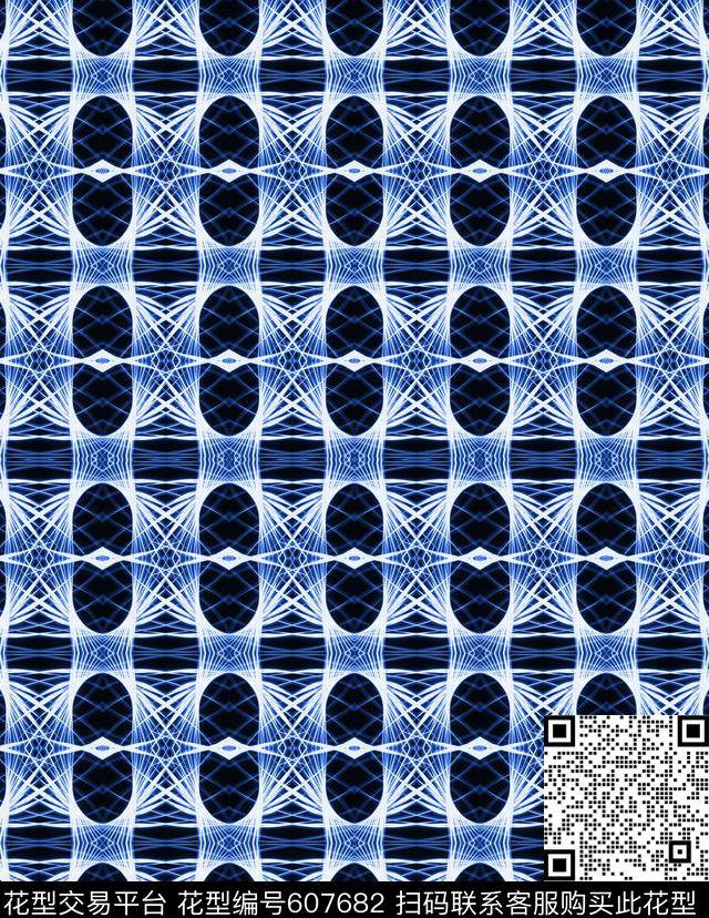 不规则几何民族风男装数码印花华亿平台下载（图片编号: 607682） - 瓦栏（Walan）