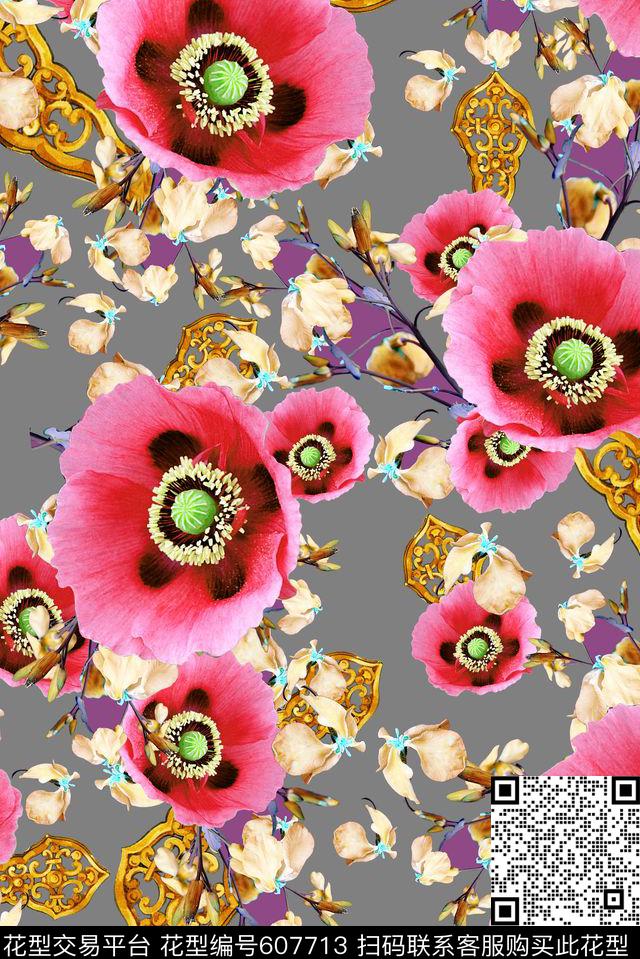 原创花卉摄影花卉数码印花华亿平台下载（图片编号: 607713） - 瓦栏（Walan）