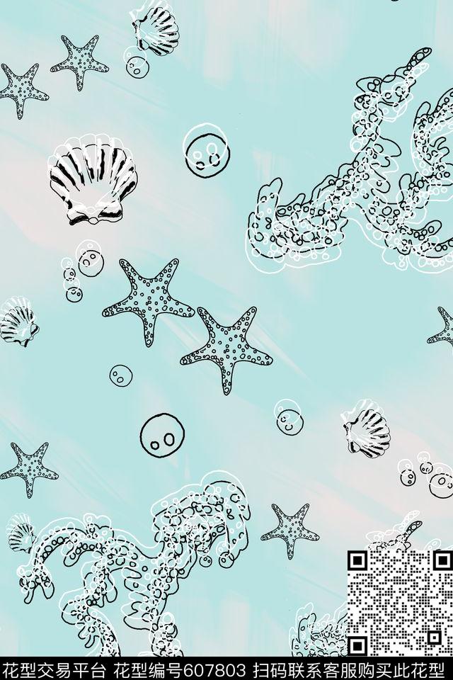 L.D~趣味L.D~卡通L.D~线条传统印花华亿平台下载（图片编号: 607803） - 瓦栏（Walan）