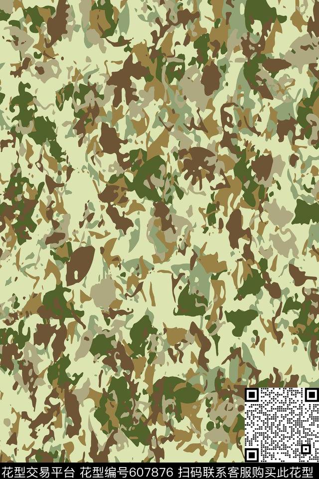 热带迷彩男装传统印花华亿平台下载（图片编号: 607876） - 瓦栏（Walan）
