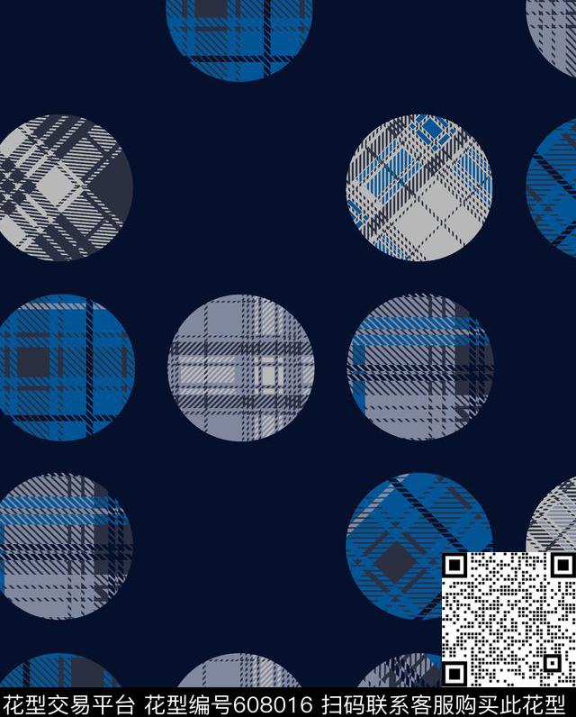男装商务印花抽象几何格子印花传统印花华亿平台下载（图片编号: 608016） - 瓦栏（Walan）