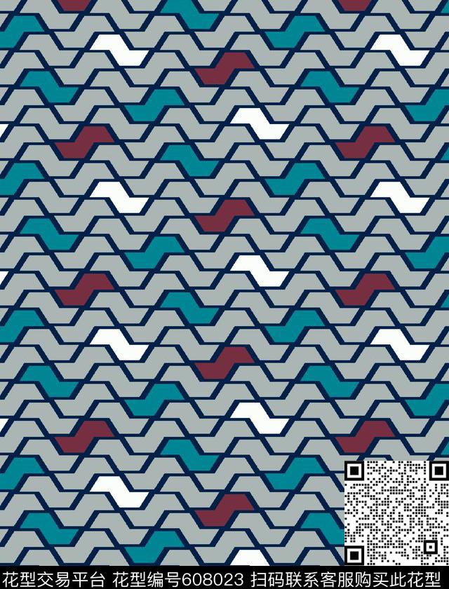 几何传统印花华亿平台下载（图片编号: 608023） - 瓦栏（Walan）