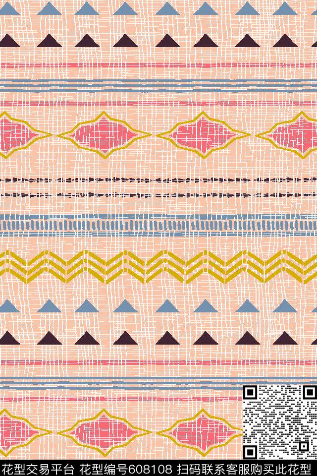 民族风火腿花佩斯利传统印花华亿平台下载（图片编号: 608108） - 瓦栏（Walan）