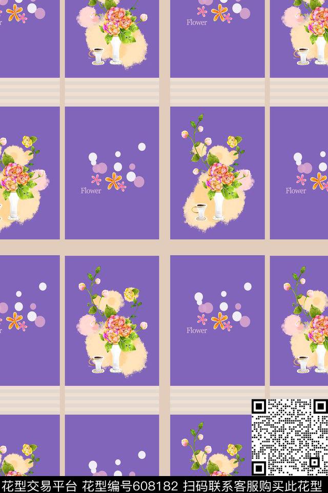 T恤印花卫衣植物花卉数码印花华亿平台下载（图片编号: 608182） - 瓦栏（Walan）