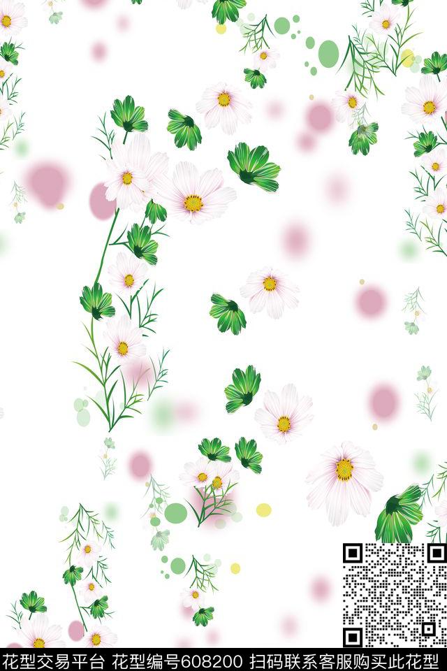 植物花卉风格花卉民族风图案数码印花华亿平台下载（图片编号: 608200） - 瓦栏（Walan）