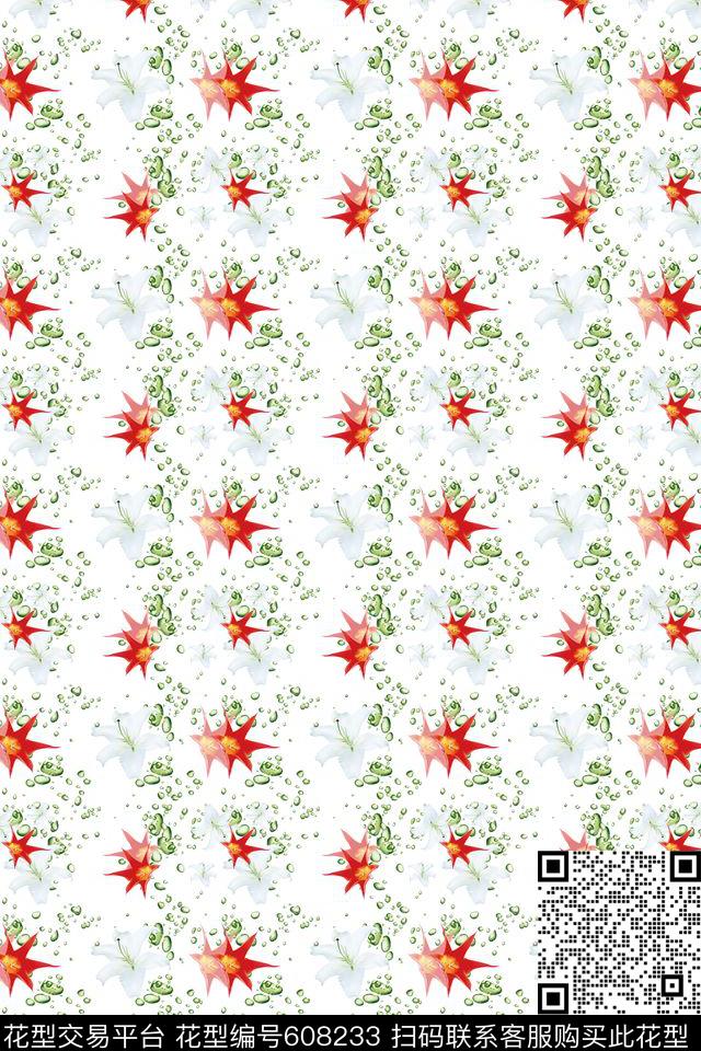 时尚田园风格花卉民族风图案数码印花华亿平台下载（图片编号: 608233） - 瓦栏（Walan）