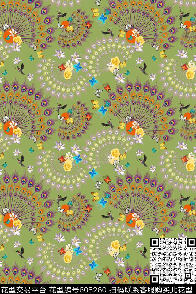 田园多色风格花卉数码印花华亿平台下载（图片编号: 608260） - 瓦栏（Walan）
