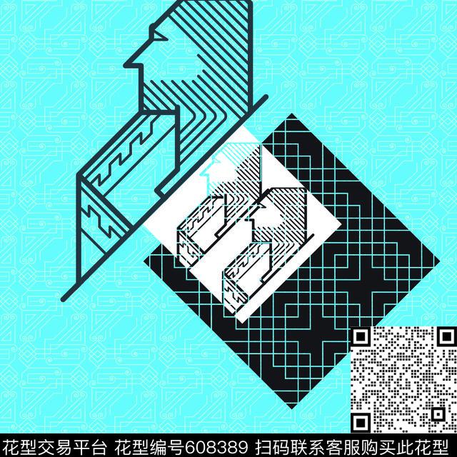 摩登概念欧式风格几何结合古典前卫艺术视觉传统印花华亿平台下载（图片编号: 608389） - 瓦栏（Walan）