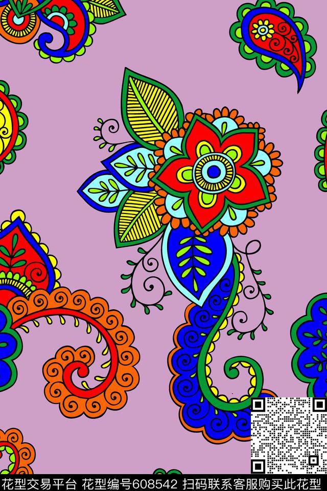 佩斯利欧美最新传统印花华亿平台下载（图片编号: 608542） - 瓦栏（Walan）