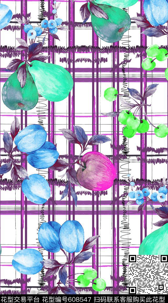 休闲时尚条纹数码印花华亿平台下载（图片编号: 608547） - 瓦栏（Walan）