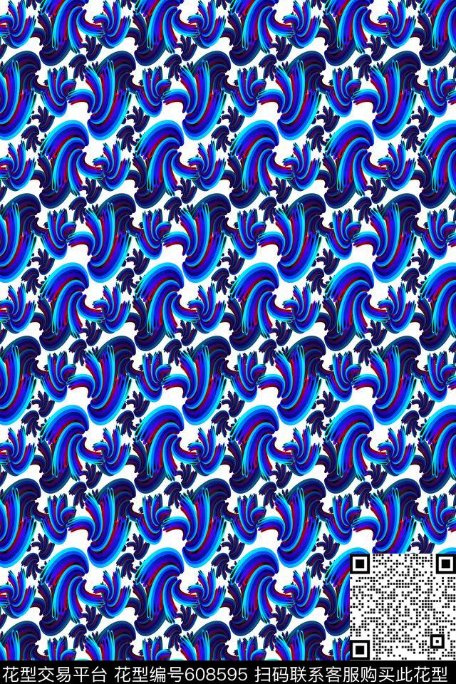 风格花卉花卉图案波西米亚数码印花华亿平台下载（图片编号: 608595） - 瓦栏（Walan）