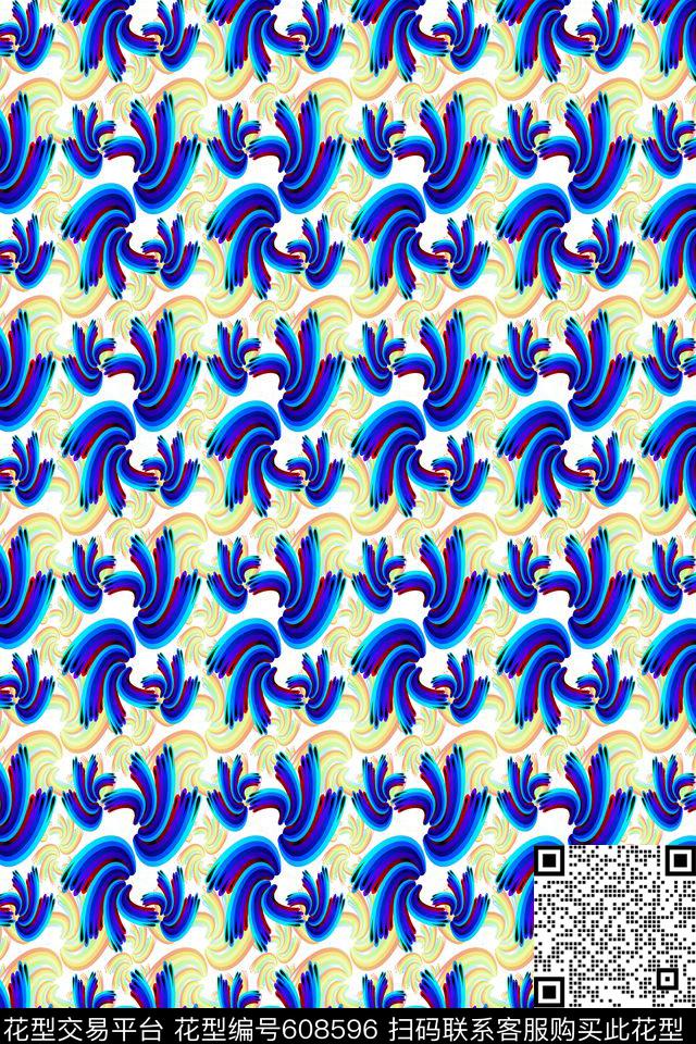 风格花卉花卉图案波西米亚数码印花华亿平台下载（图片编号: 608596） - 瓦栏（Walan）