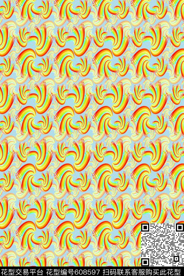 风格花卉花卉图案波西米亚数码印花华亿平台下载（图片编号: 608597） - 瓦栏（Walan）