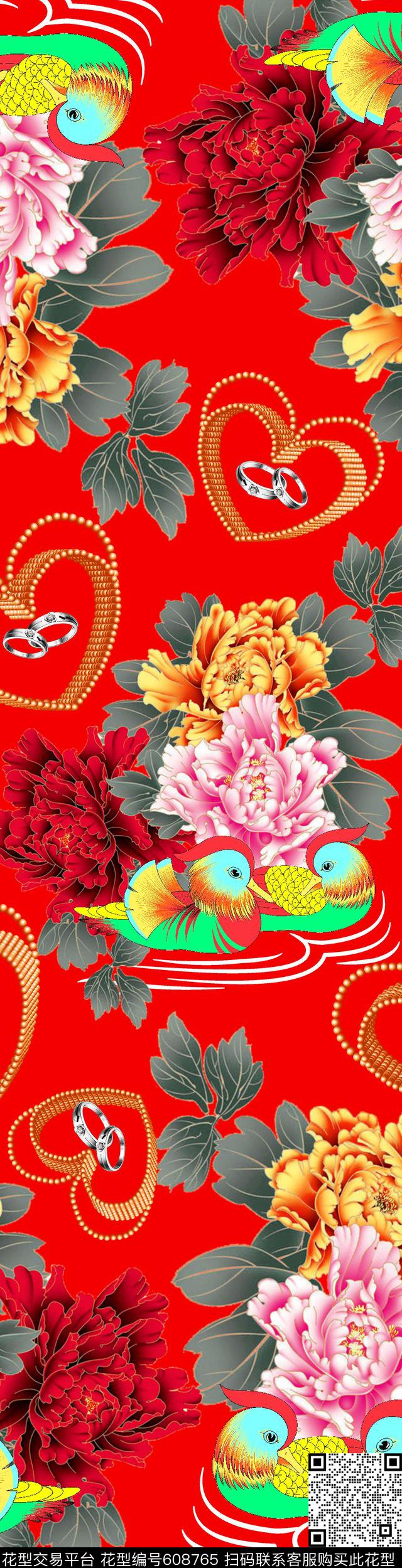 花朵花卉数码印花华亿平台下载（图片编号: 608765） - 瓦栏（Walan）