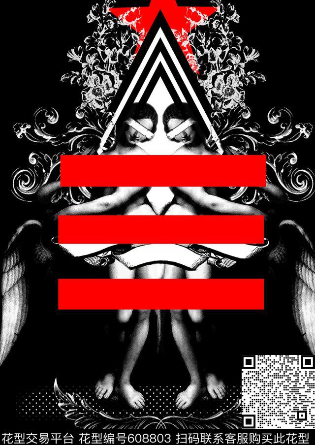 创意潮牌纪梵希givenchy数码印花华亿平台下载（图片编号: 608803） - 瓦栏（Walan）