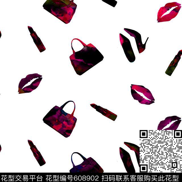 口红高跟鞋包包数码印花华亿平台下载（图片编号: 608902） - 瓦栏（Walan）
