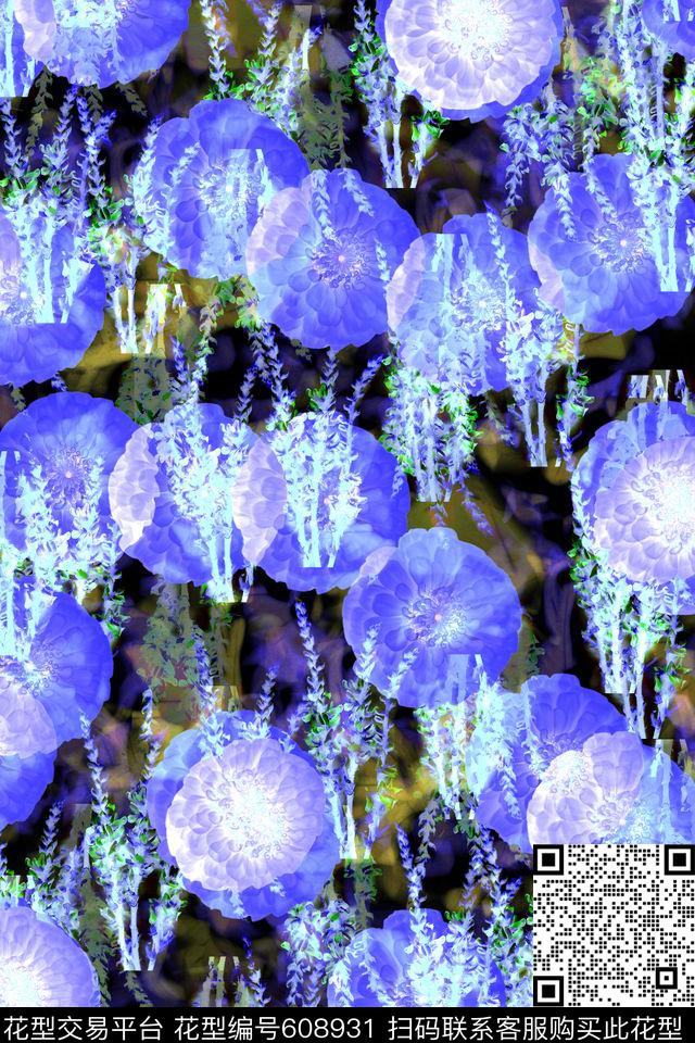花卉男女衬衣裙子数码印花华亿平台下载（图片编号: 608931） - 瓦栏（Walan）