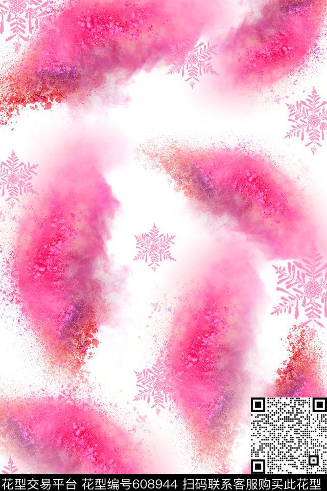 粉末艺术雪花数码印花华亿平台下载（图片编号: 608944） - 瓦栏（Walan）
