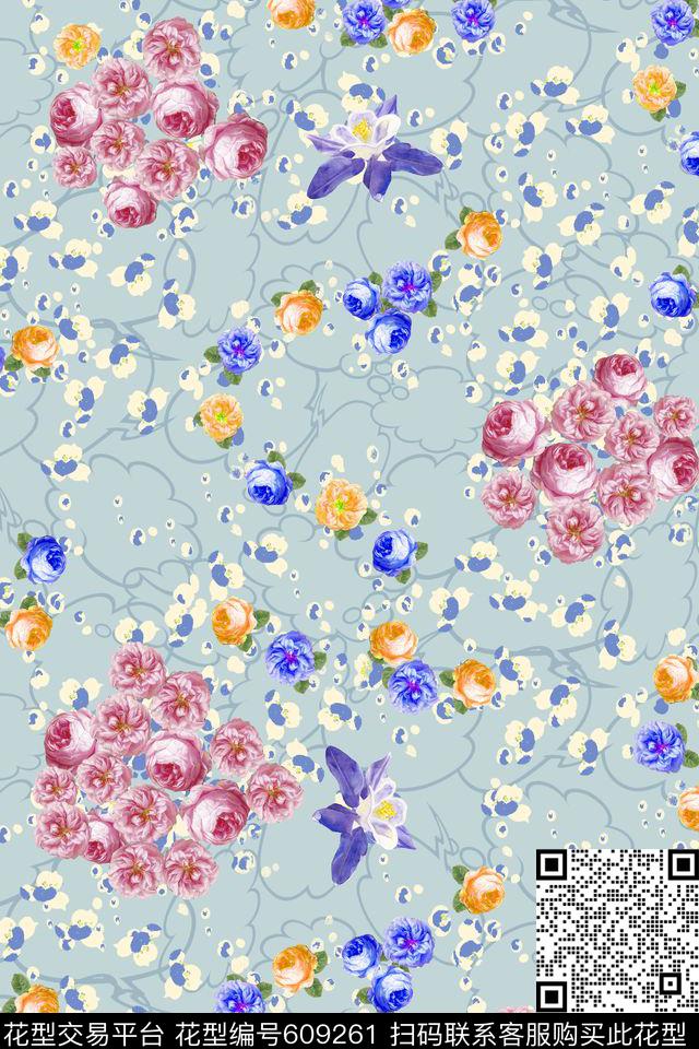 女装线条几何数码印花华亿平台下载（图片编号: 609261） - 瓦栏（Walan）