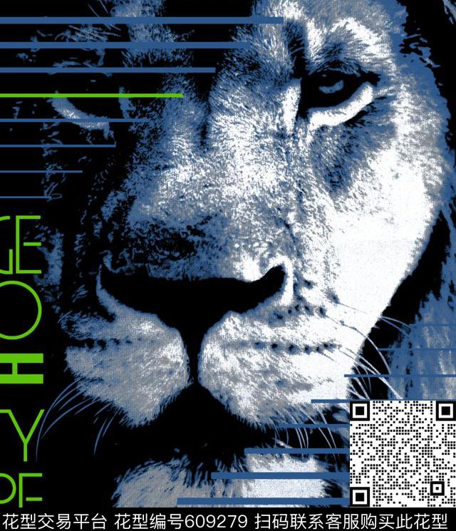 狮子英文网点传统印花华亿平台下载（图片编号: 609279） - 瓦栏（Walan）