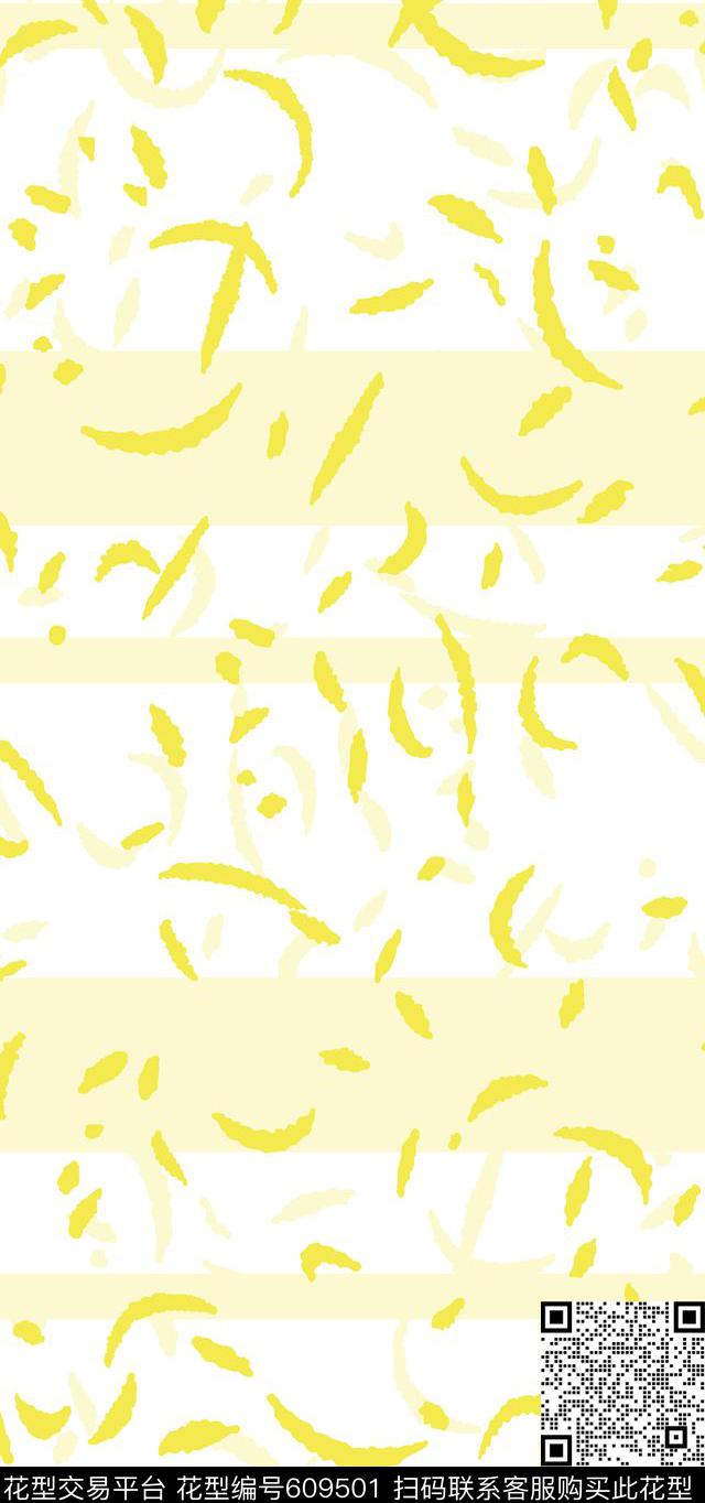 2017年春夏女装新华亿平台手绘抽象条纹趣味动物毛华亿平台传统印花华亿平台下载（图片编号: 609501） - 瓦栏（Walan）