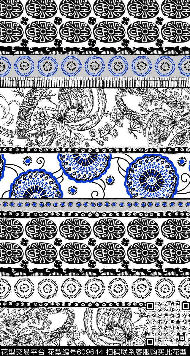 传统印花华亿平台下载（图片编号: 609644） - 瓦栏（Walan）
