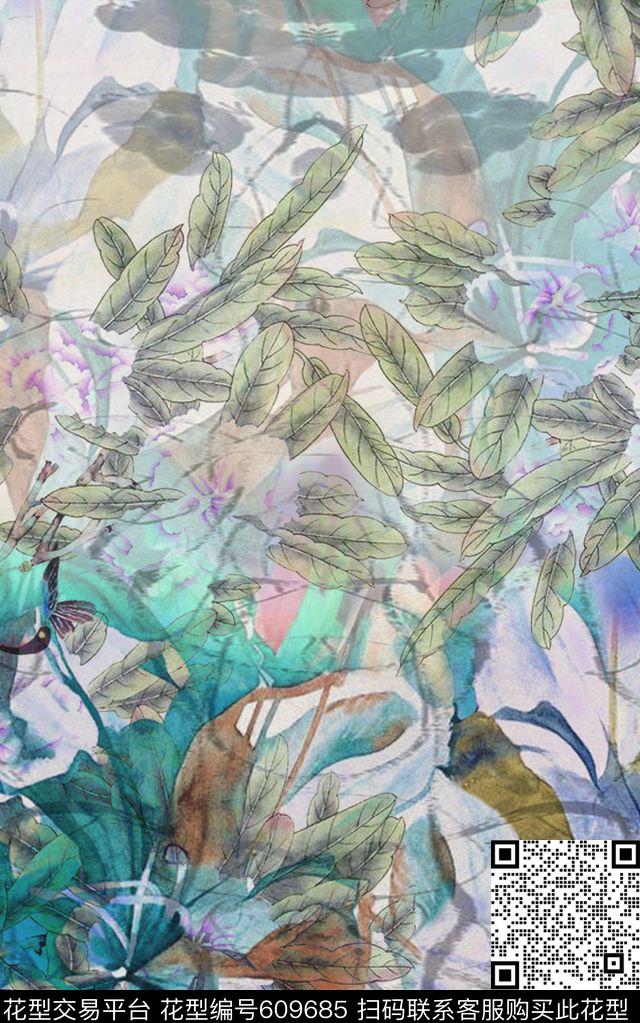 零点--抽象零点--女装数码数码印花华亿平台下载（图片编号: 609685） - 瓦栏（Walan）