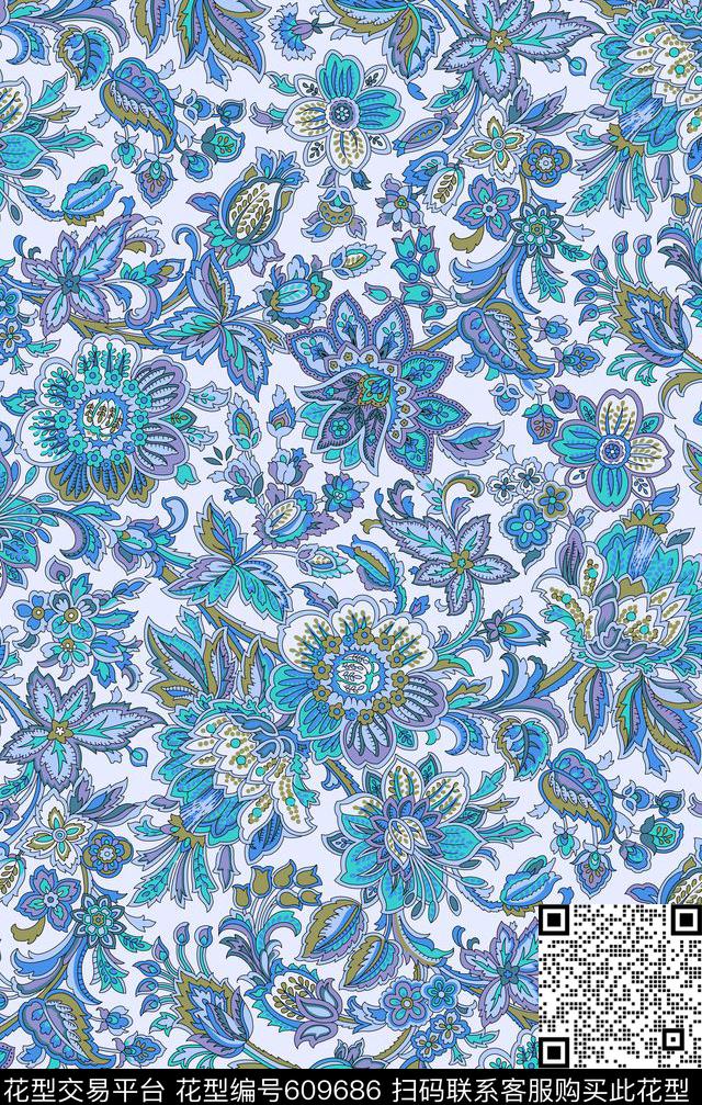 Fei-女装Fei-花纹肌理佩斯利传统印花华亿平台下载（图片编号: 609686） - 瓦栏（Walan）