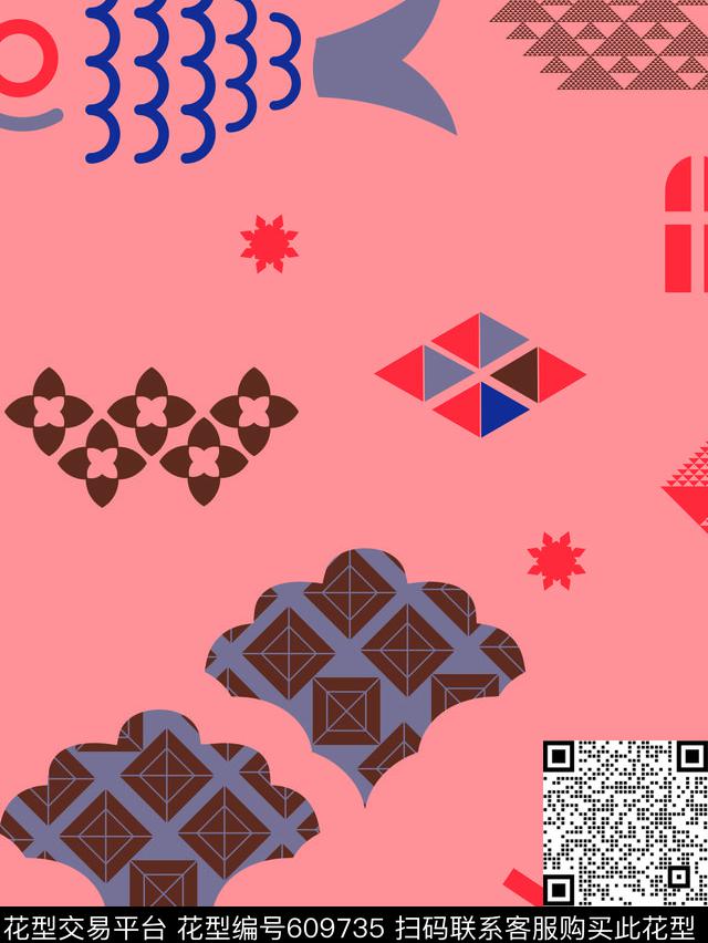 和风系多品可搭小韵味传统印花华亿平台下载（图片编号: 609735） - 瓦栏（Walan）