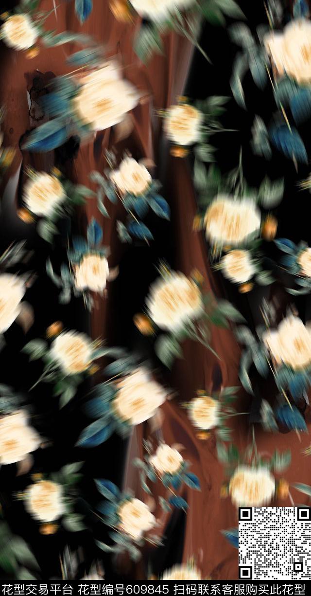 印花素材数码印花花卉数码印花华亿平台下载（图片编号: 609845） - 瓦栏（Walan）