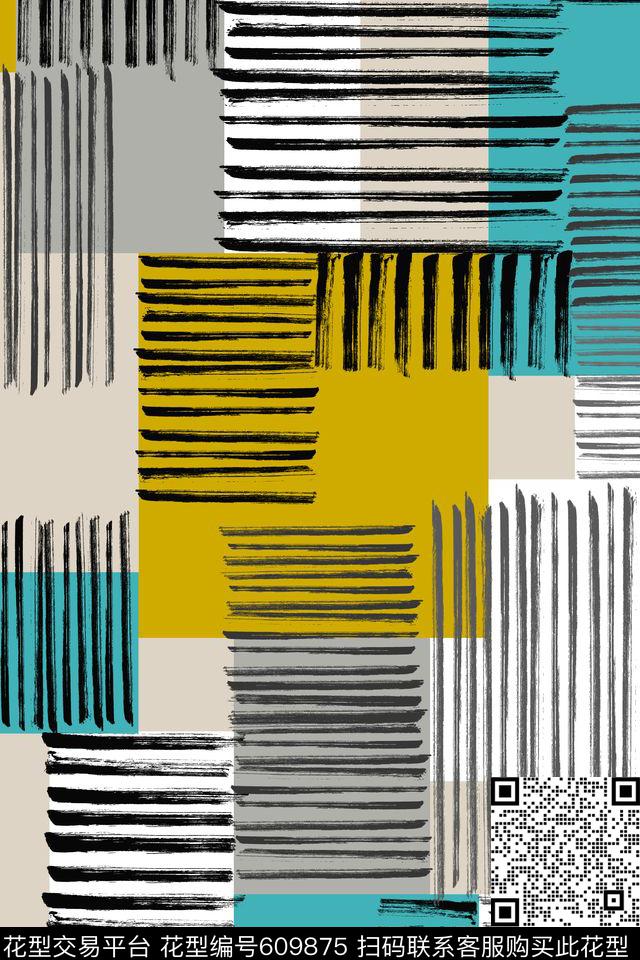 格子几何几何手绘传统印花华亿平台下载（图片编号: 609875） - 瓦栏（Walan）