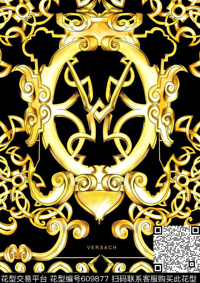 欧洲古典华亿平台数码印花华亿平台下载（图片编号: 609877） - 瓦栏（Walan）